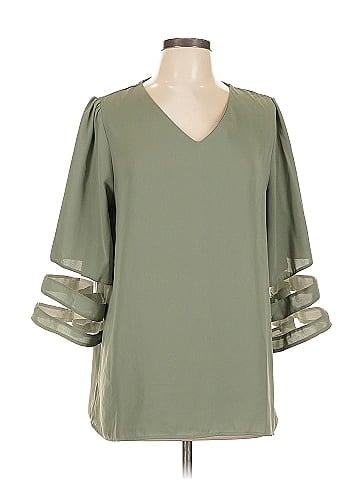 Zenana 3/4 Sleeve Blouse (view 1)