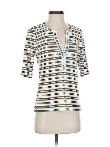 Veronica Beard Jeans Short Sleeve Henley (view 1)