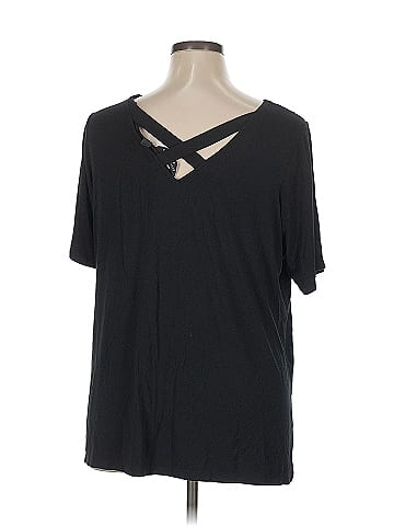 Susan Graver Short Sleeve Top (view 2)