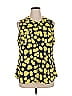 Soho JEANS NEW YORK & COMPANY Yellow Sleeveless Blouse Size XL - photo 1