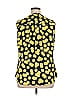 Soho JEANS NEW YORK & COMPANY Yellow Sleeveless Blouse Size XL - photo 2