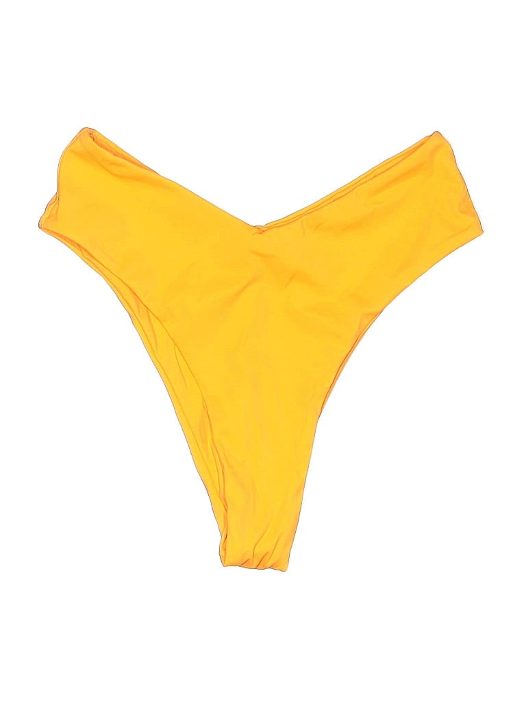 Pre-owned Unbranded Swimsuit Bottoms In Yellow