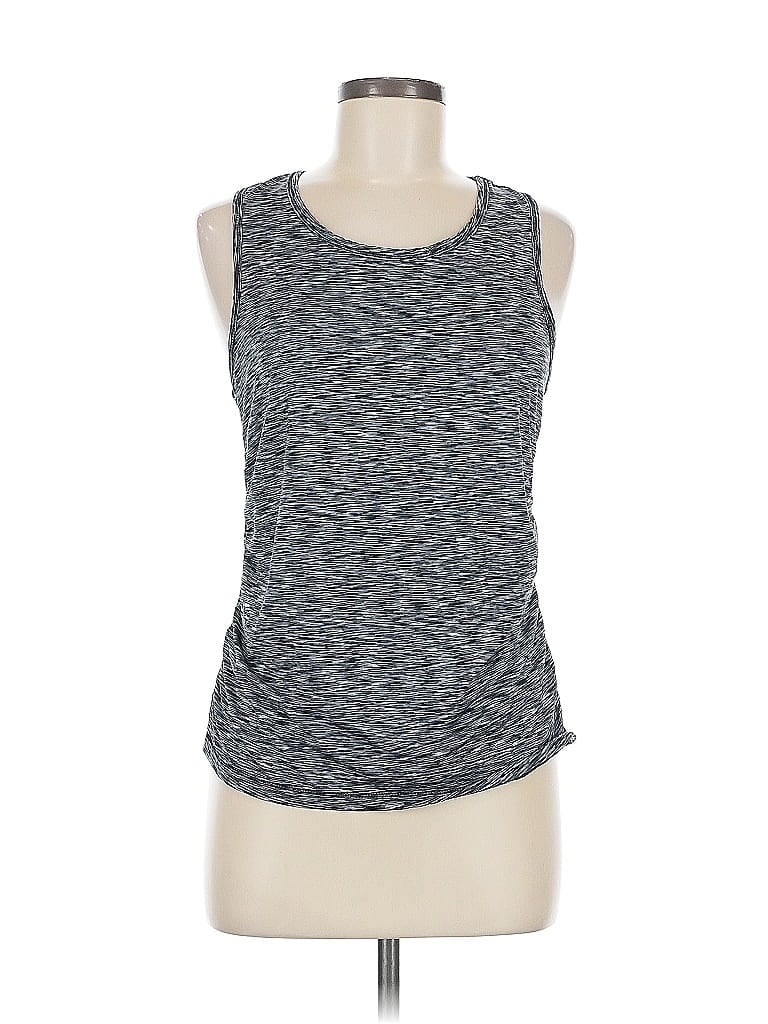 Pre-owned Blue Saks Fifth Avenue Sleeveless T-shirt In Gray