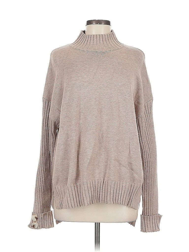 Pre-owned Unbranded Turtleneck Sweater In Brown