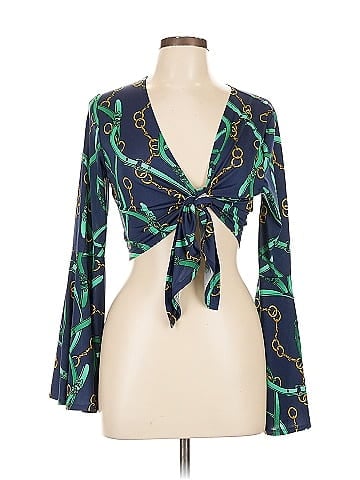Ups & Down 3/4 Sleeve Blouse (view 1)