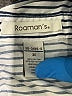 Roaman's Stripes Silver 3/4 Sleeve Button-Down Shirt Size 30 (3X) - photo 7