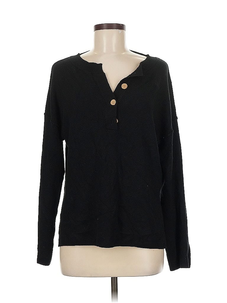 Pre-owned Unbranded Cardigan Sweater In Black