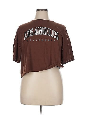 Shein Curve Short Sleeve T-Shirt (view 1)