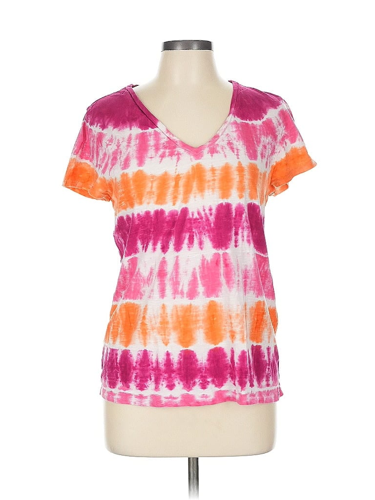 Pre-owned Ann Taylor Loft Outlet Short Sleeve T-shirt In Pink