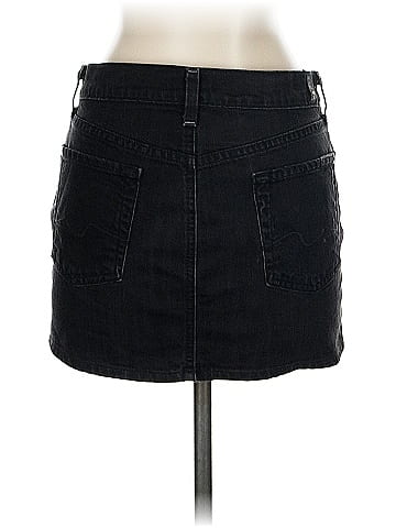 7 For All Mankind Denim Skirt (view 2)