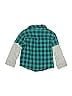 Carter's 100% Cotton Checkered-gingham Green Long Sleeve Button-Down Shirt 18-24 MO / 24 MO - photo 2