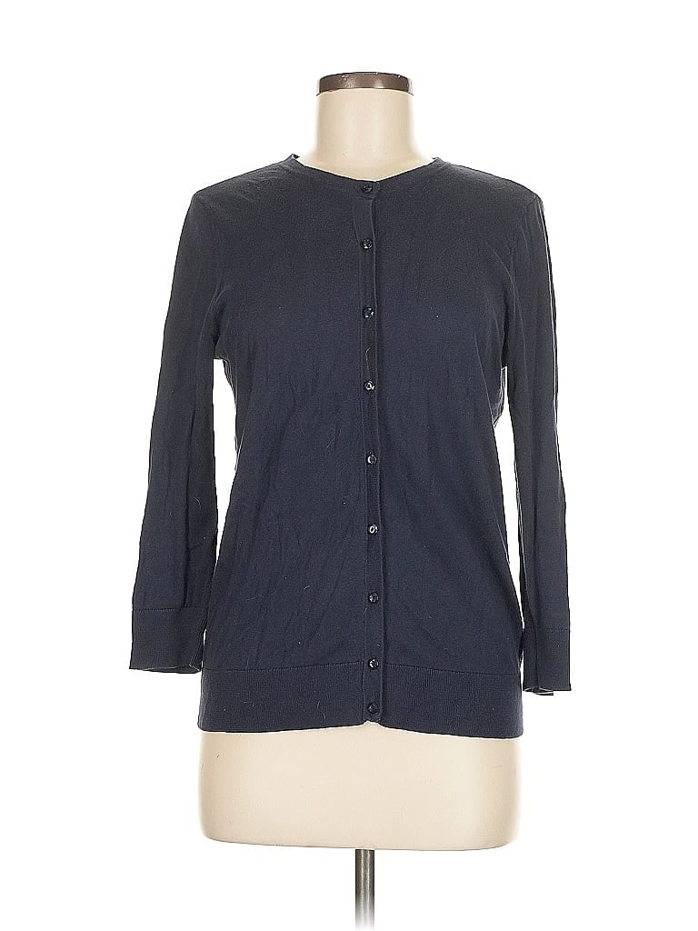 Pre-owned Ann Taylor Loft Outlet Cardigan Sweater In Blue