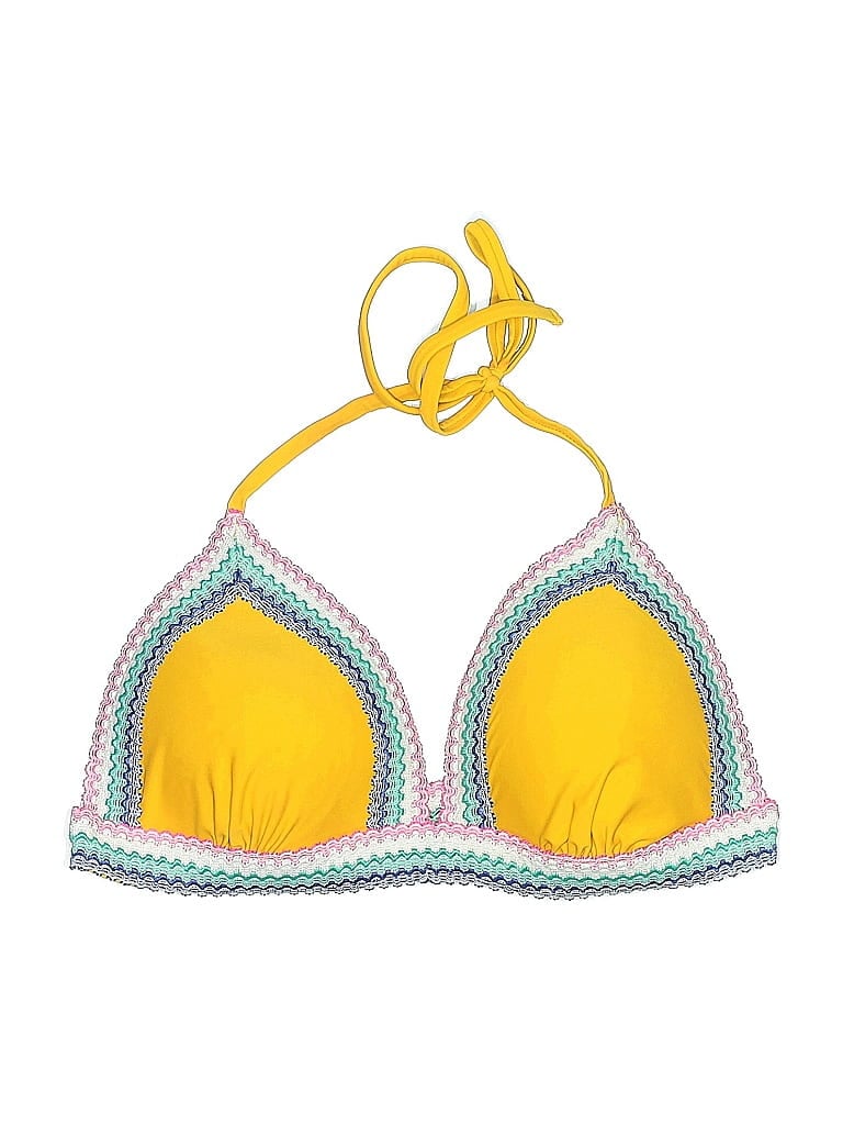 Pre-owned Hula Honey Swimsuit Top Yellow Swimwear