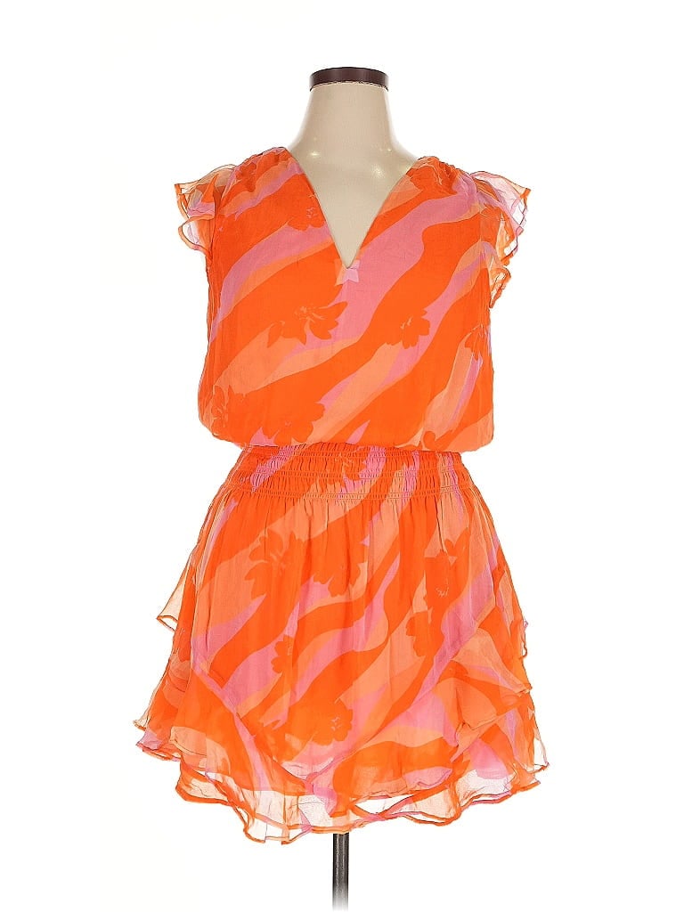 Pre-owned Ramy Brook Cocktail Dress In Orange