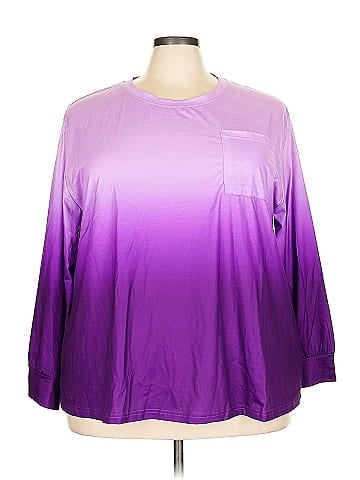 Shein Curve 3/4 Sleeve T-Shirt (view 1)