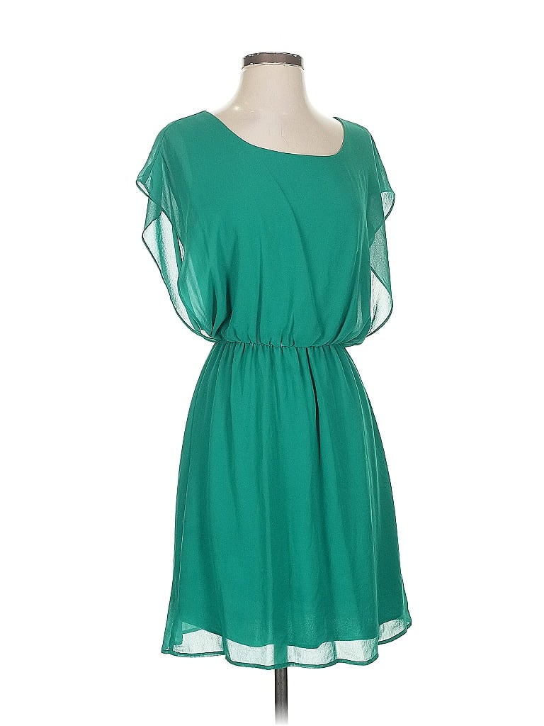 Pre-owned Blue Rain Casual Dress In Green