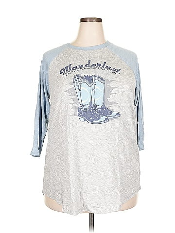 Torrid 3/4 Sleeve T-Shirt (view 1)