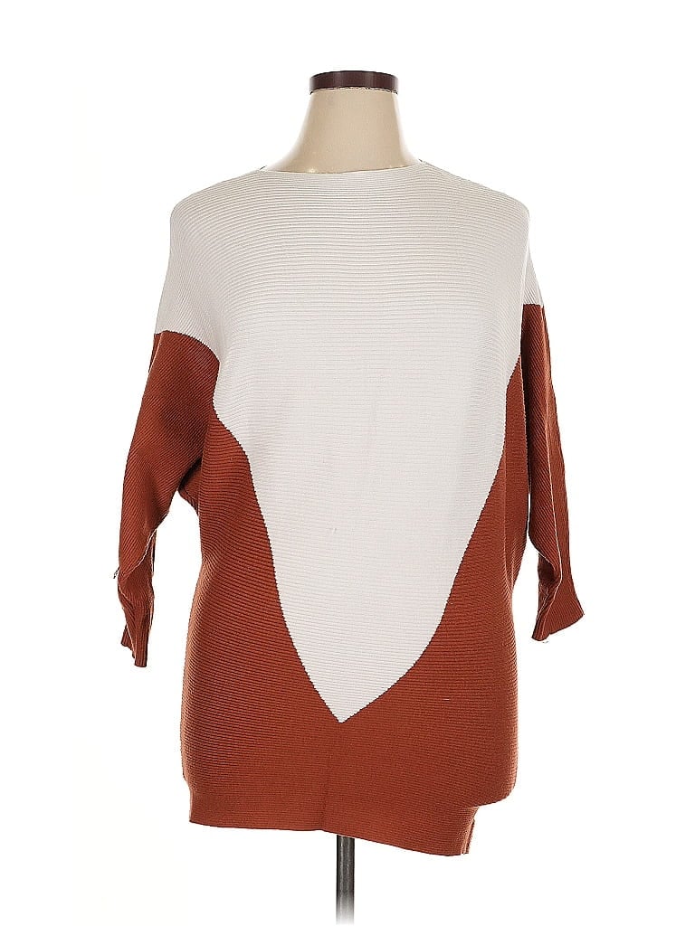 Pre-owned Assorted Brands Pullover Sweater In Brown