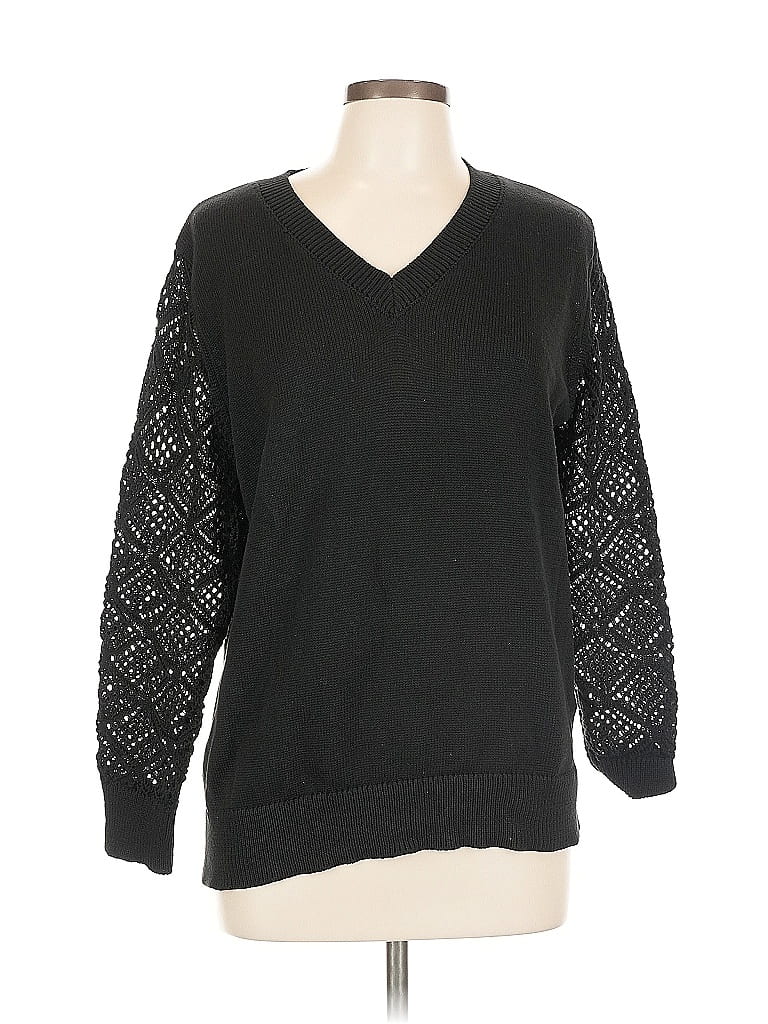 Pre-owned Unbranded Pullover Sweater In Black