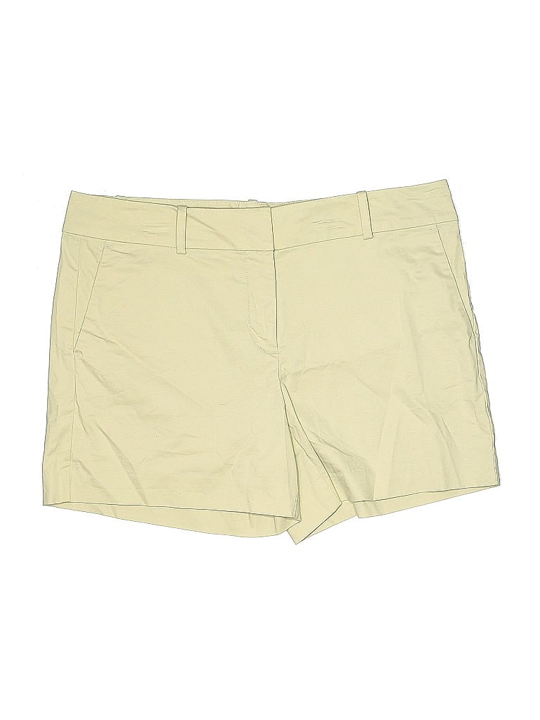 Pre-owned Ann Taylor Factory Khaki Shorts In Yellow