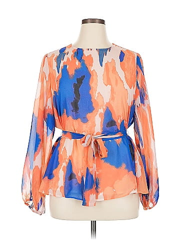 Scoop Long Sleeve Blouse (view 1)