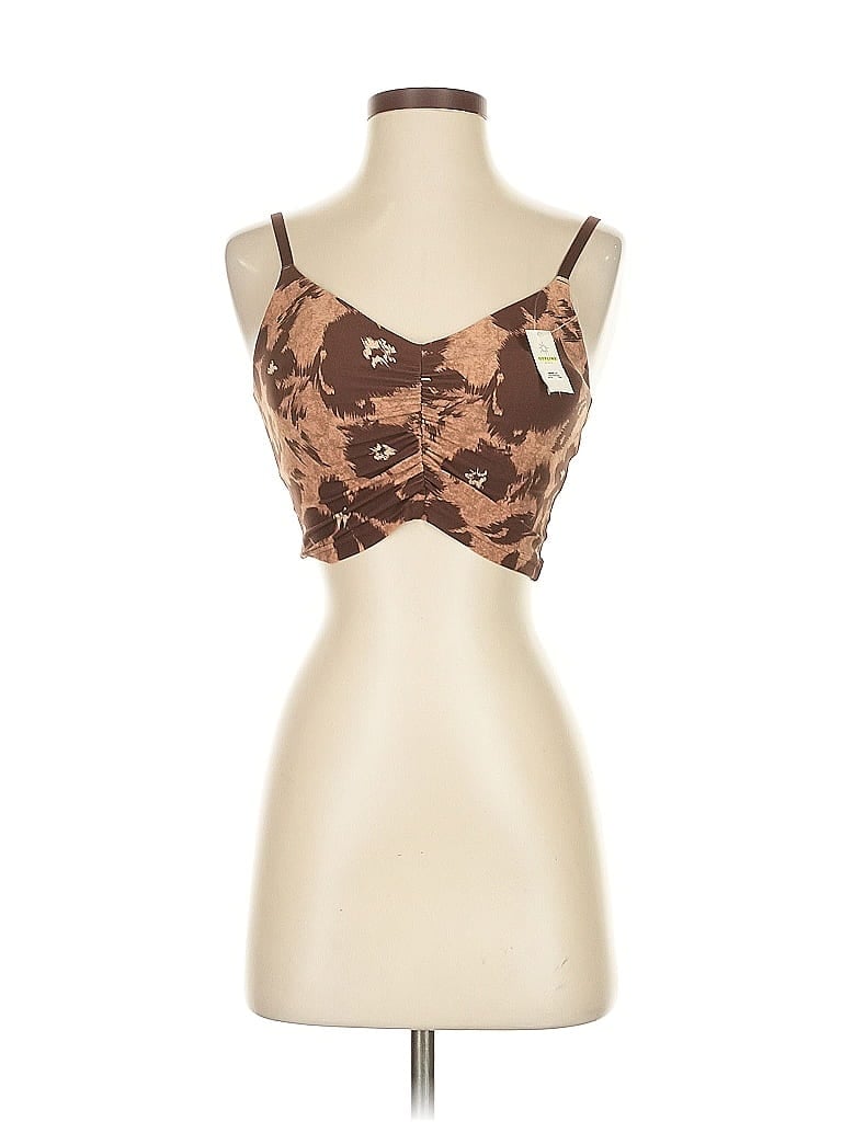 Offline By Aerie Tank Top Brown Strapless Neckline Tops