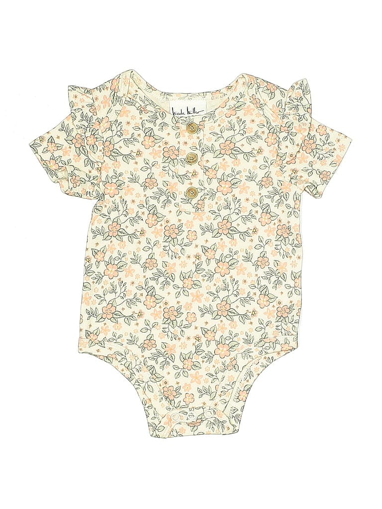 Click to view more detailed imagery on our partner's website Pre-owned Nicole Miller Babies' Short Sleeve Onesie In White