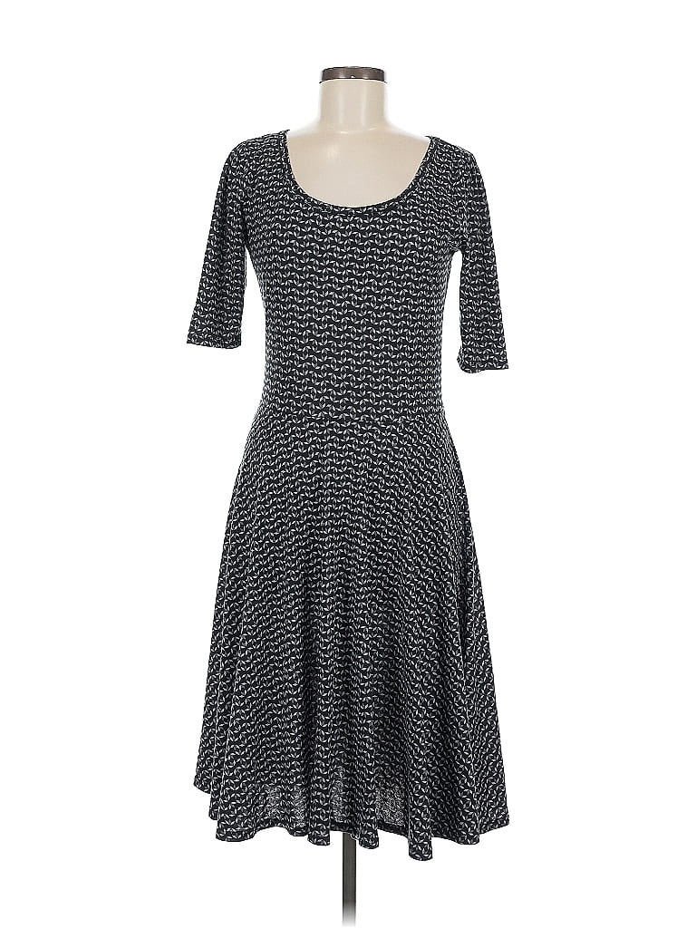 Pre-owned Lularoe Casual Dress In Black
