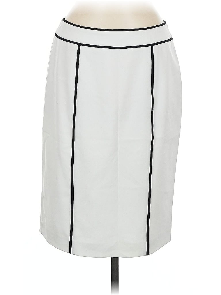 Pre-owned Calvin Klein Formal Skirt In White