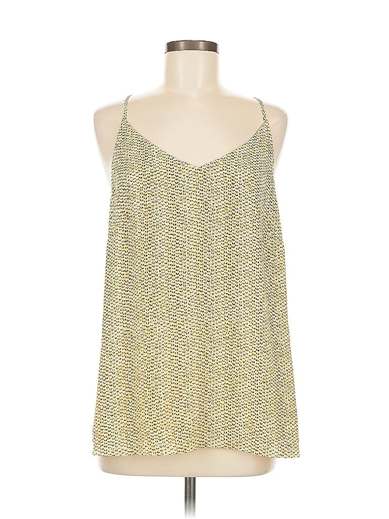 Pre-owned Cabi Sleeveless Top Yellow Halter Neckline Tops