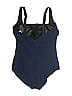 Anita Solid Blue One Piece Swimsuit Size 16 - photo 2