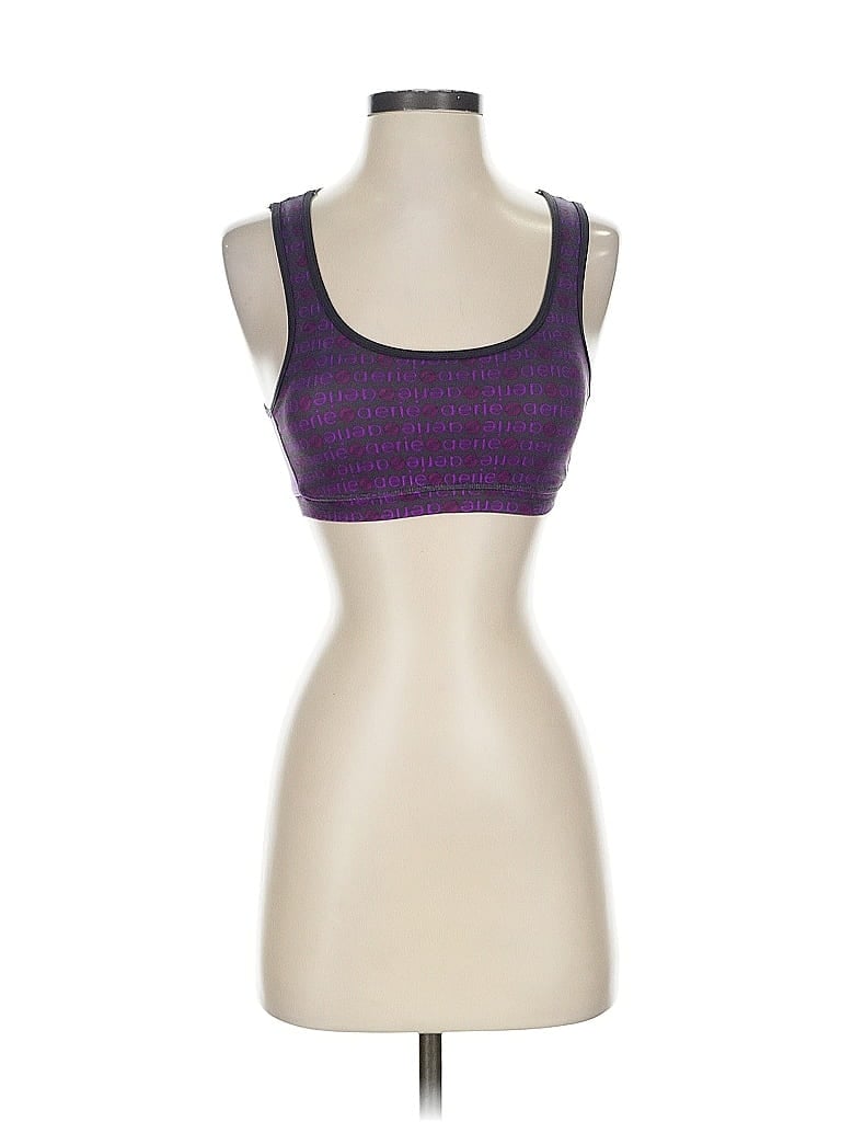 Pre-owned Aerie Sports Bra In Purple