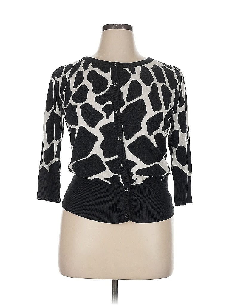 I.N. STUDIO Pre-owned Cardigan Sweater In Black