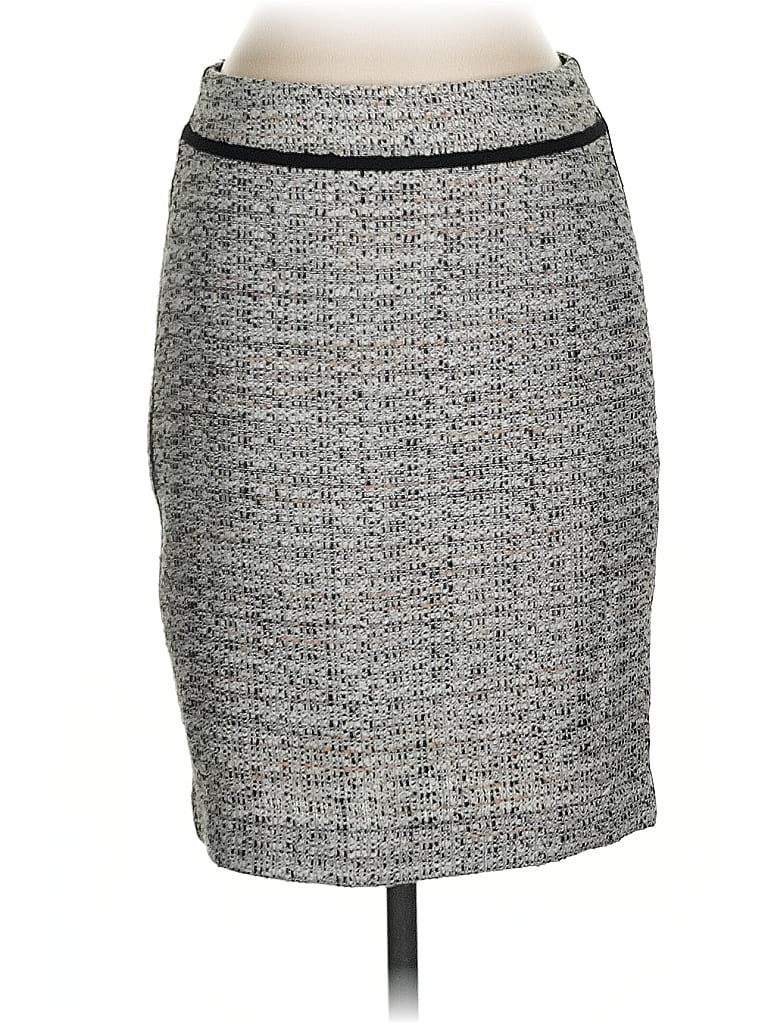 Pre-owned Ann Taylor Formal Skirt In Gray