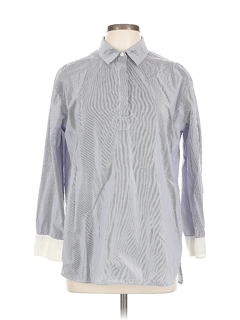 Pre-owned Pro-ject 3/4 Sleeve Blouse In Silver