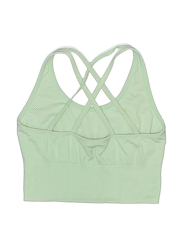 Pre-owned Z By Zella Swimsuit Top Green Swimwear