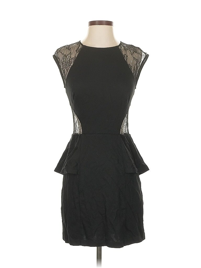 Pre-owned Bebe Cocktail Dress In Black