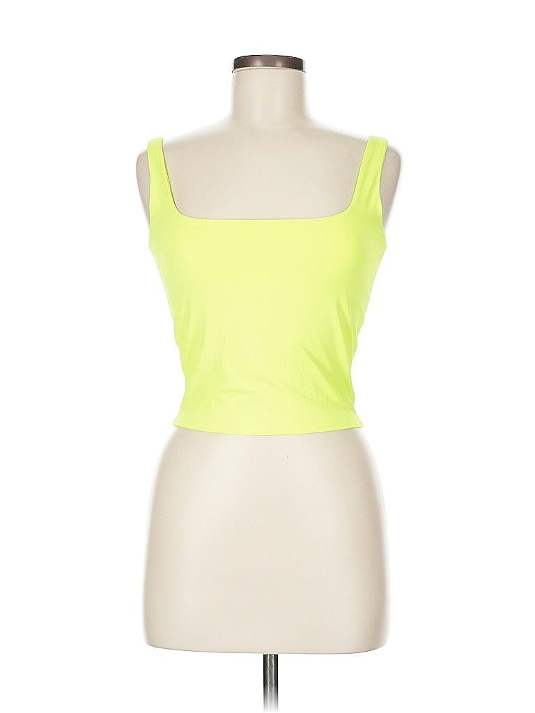 Pre-owned Unbranded Tank Top Green Strapless Neckline Tops