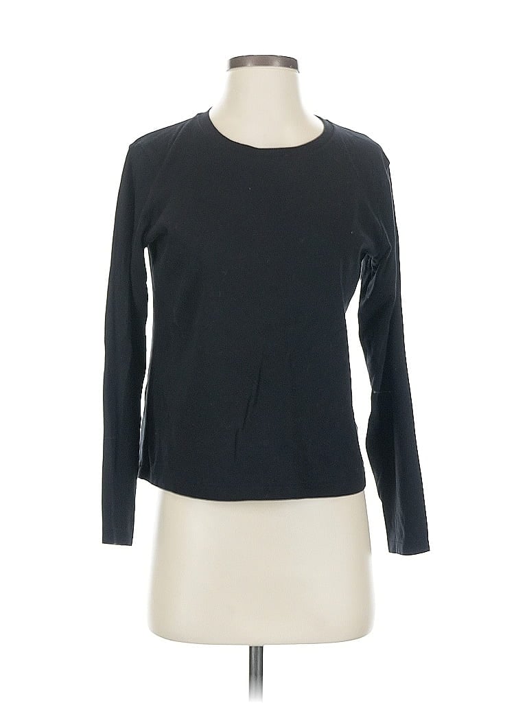 Pre-owned Uniqlo Long Sleeve T-shirt In Black