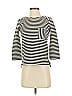 Madewell Stripes Ivory 3/4 Sleeve Top Size XS - photo 1