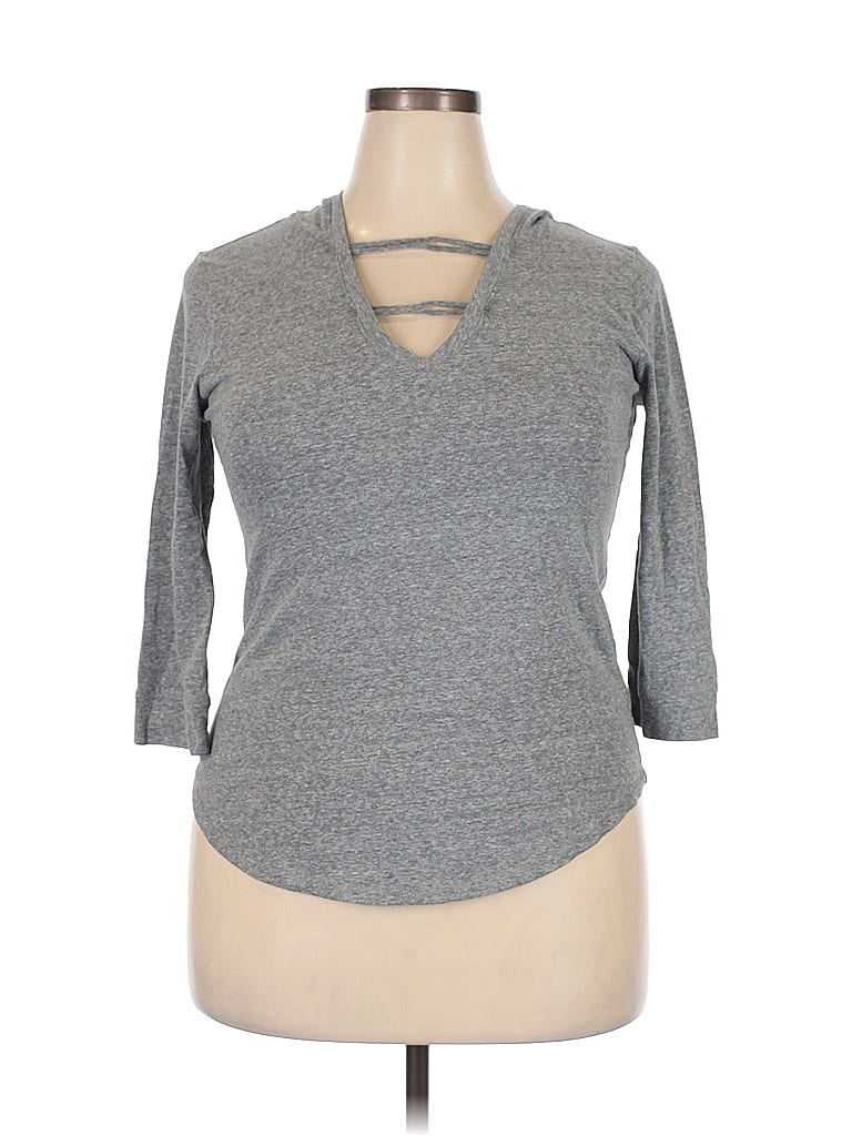 Click to view more detailed imagery on our partner's website Pre-owned No Comment Cardigan Sweater In Gray