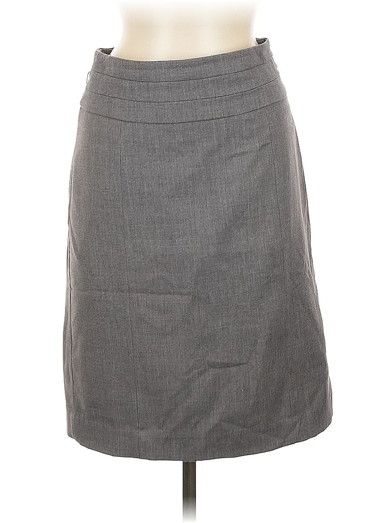 Pre-owned H&m Formal Skirt In Gray