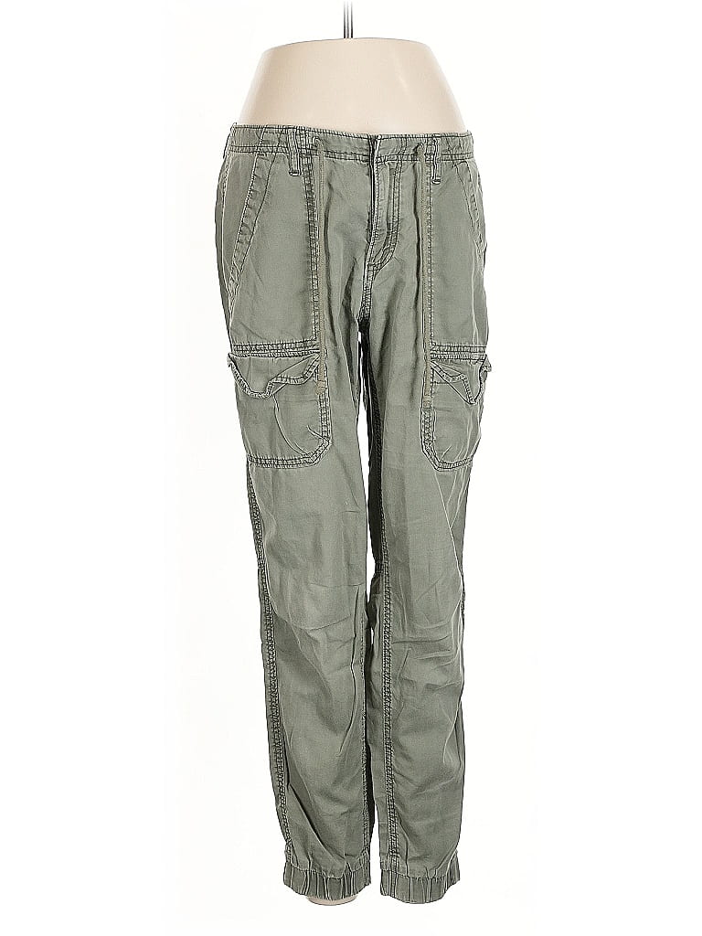 Pre-owned Hollister Cargo Pants In Green