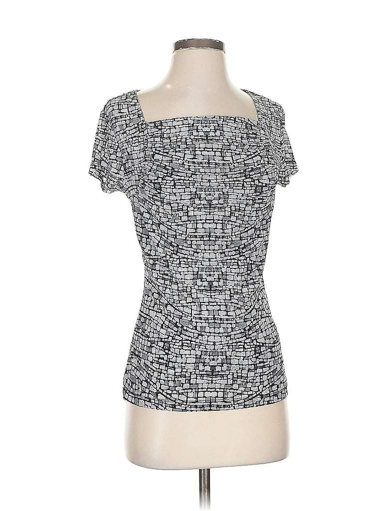 Pre-owned Cable & Gauge Short Sleeve T-shirt In Silver