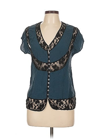 Falls Short Sleeve Silk Top (view 1)