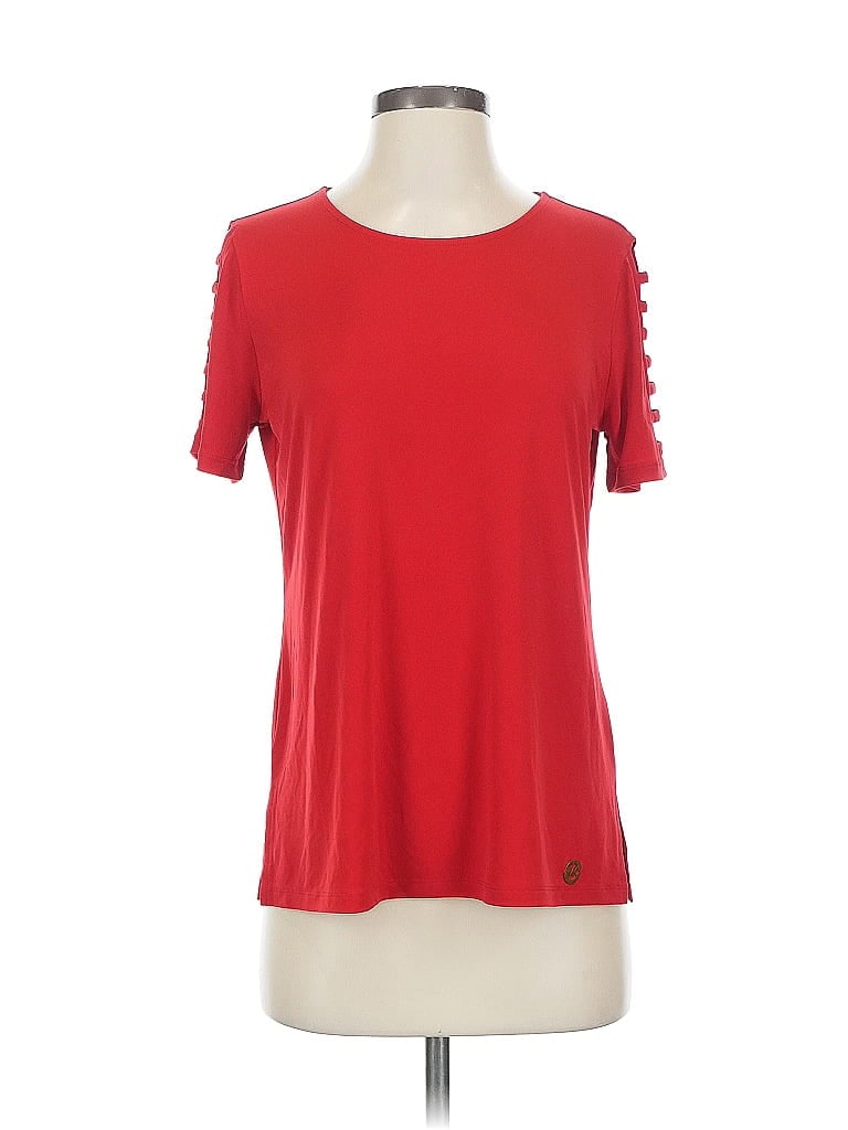 Pre-owned Michael Michael Kors Short Sleeve T-shirt In Red