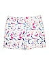 Assorted Brands 100% Polyester Print White Shorts Size 12 - photo 1