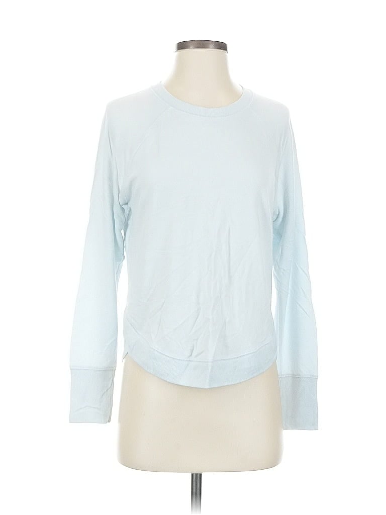 Pre-owned Athleta Long Sleeve T-shirt In Blue