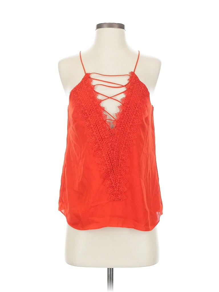 Pre-owned Wayf Sleeveless Blouse In Orange