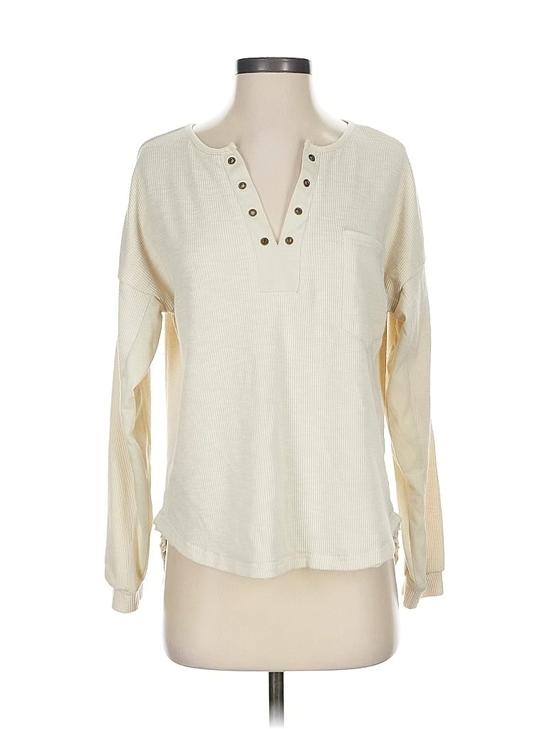 Pre-owned Unbranded Pullover Sweater In White